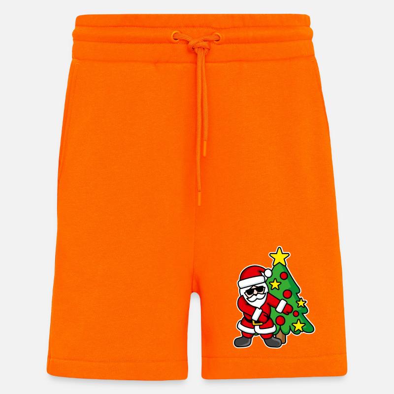 Weihnachtsmann-Weihnachtsbaum FLOSS DANCE FLOSSING - Shorts - made by SPREAD - SUNSET ORANGE