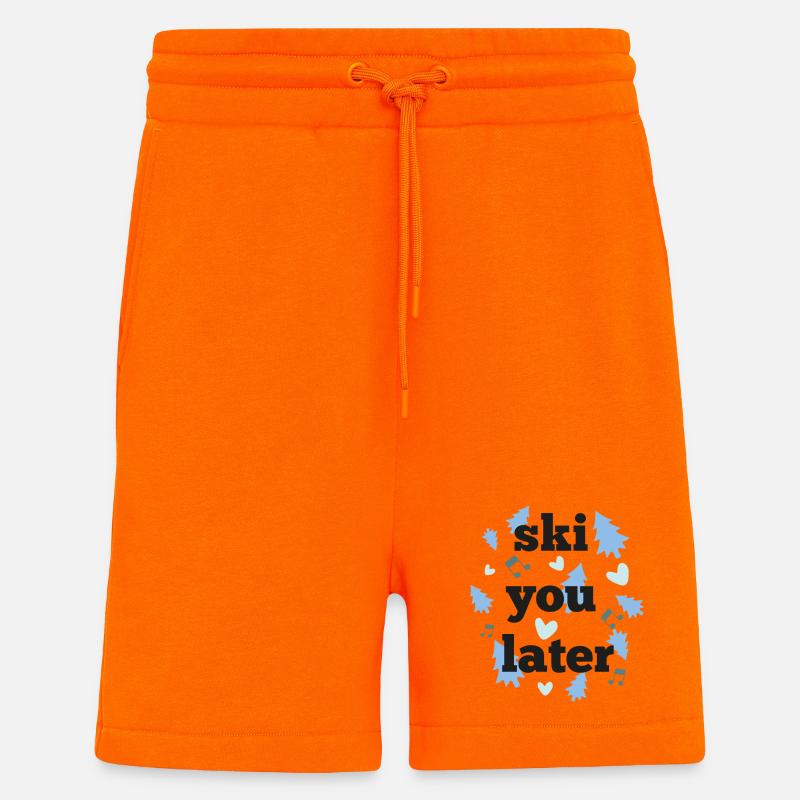 Ski dich später - Shorts - made by SPREAD - SUNSET ORANGE