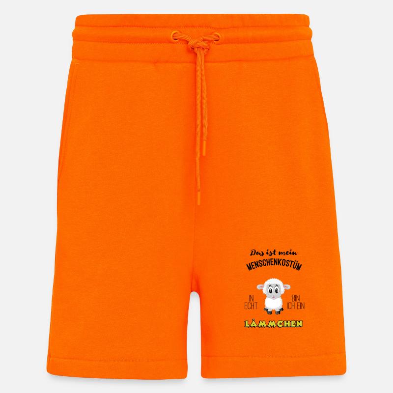 Menschenkostuem Laemmchen Karneval MBA - Shorts - made by SPREAD - SUNSET ORANGE