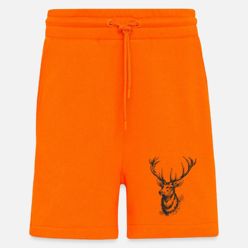 Hirsch - Conception - Short bio décontracté fabriqué en UE - SUNSET ORANGE