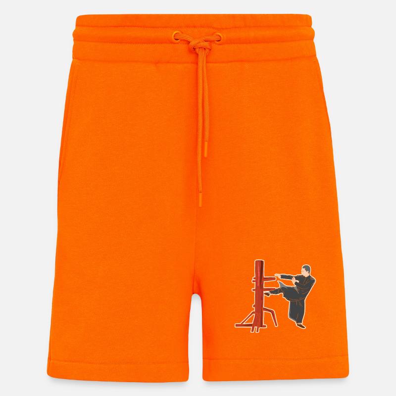 Wing Chun Kampfpose - Shorts - made by SPREAD - SUNSET ORANGE