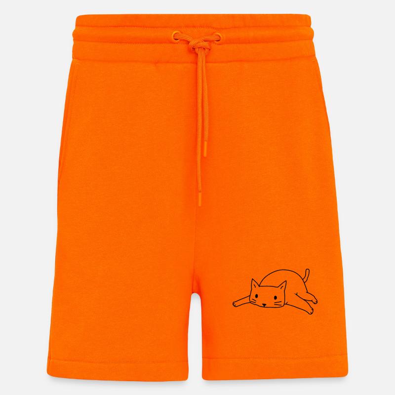 Katze Katzen Kitten - Shorts - made by SPREAD - SUNSET ORANGE