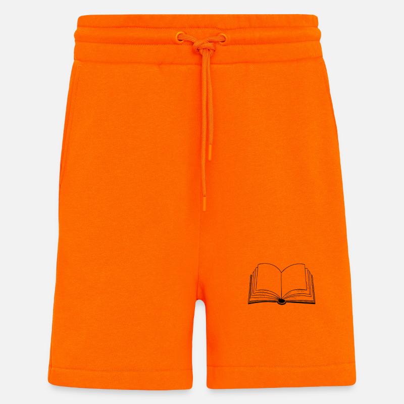 Bücher offenes Buch - Shorts - made by SPREAD - SUNSET ORANGE