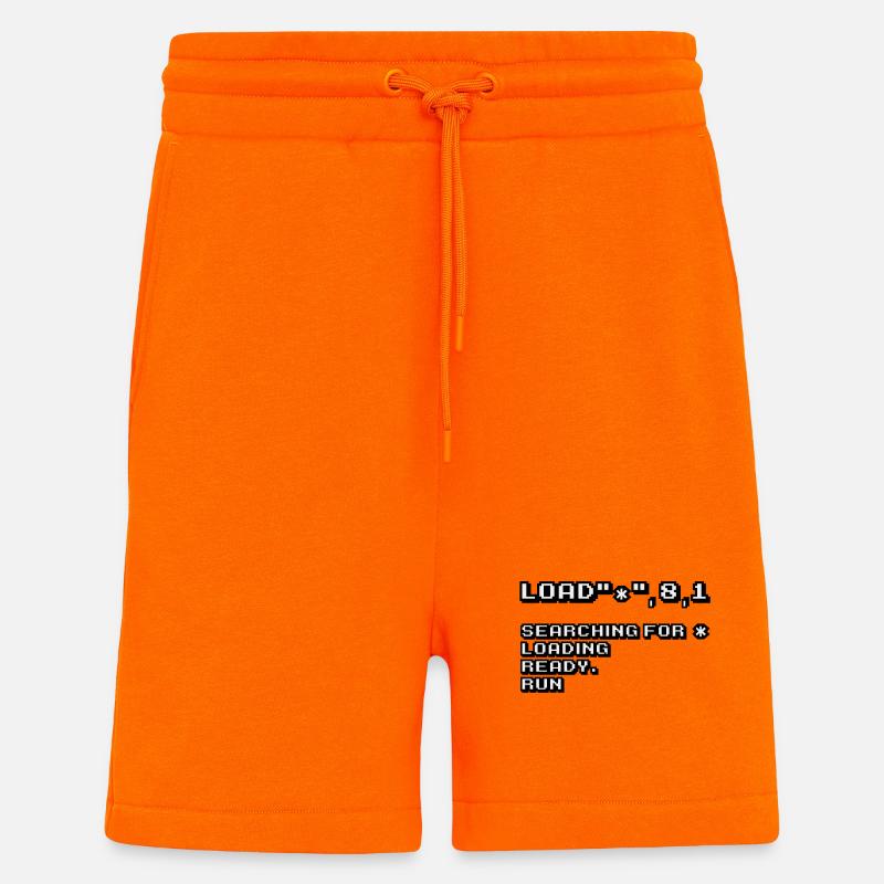 Retro Computing und 8-Bit Nostalgie - Shorts - made by SPREAD - SUNSET ORANGE