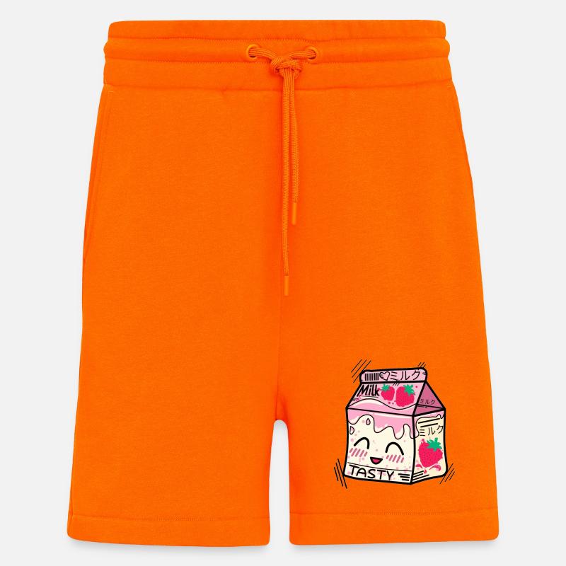 Kawaii Erdbeermilch - Shorts - made by SPREAD - SUNSET ORANGE