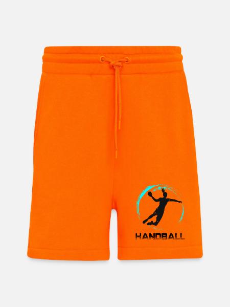 Handball - Short bio décontracté fabriqué en UE - SUNSET ORANGE
