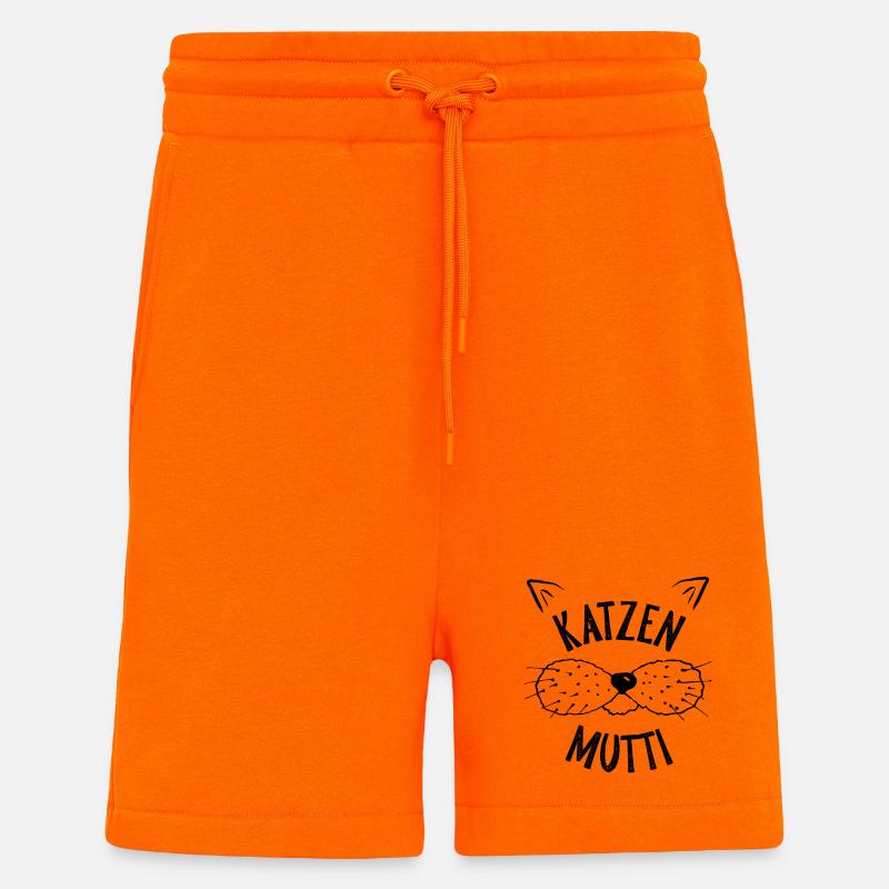 katzen mutti - Shorts - made by SPREAD - SUNSET ORANGE