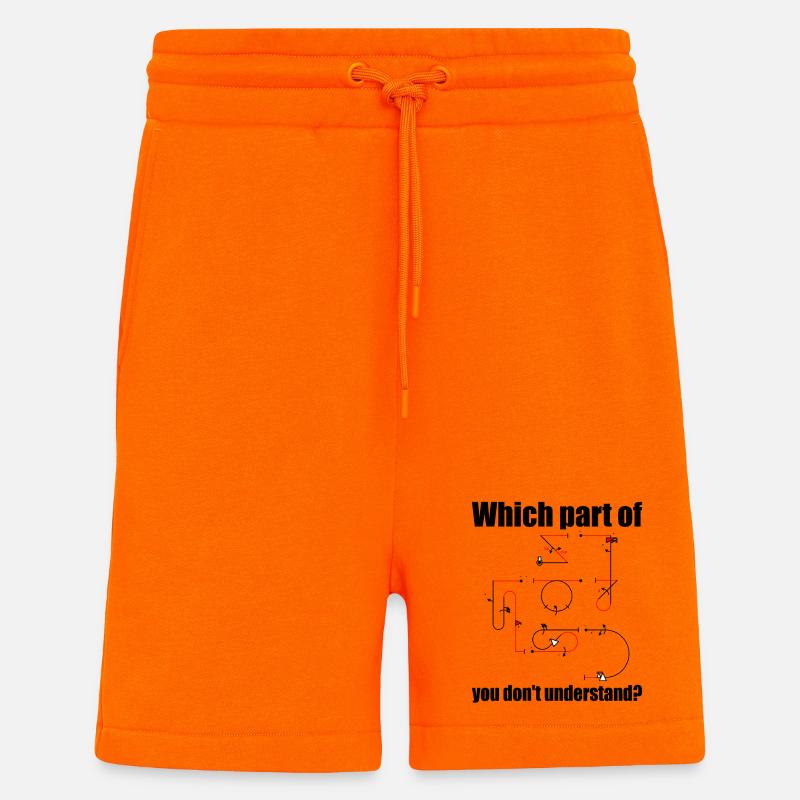 Aresti Symbol Kunstflugpilot Flugfiguren - Shorts - made by SPREAD - SUNSET ORANGE