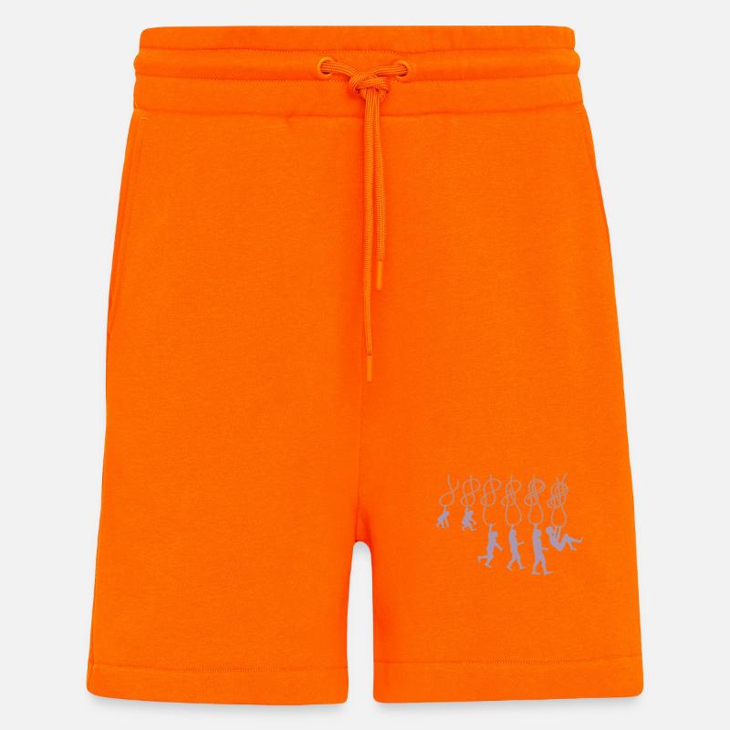 Evolution Klettern Kletterknoten Achter Knoten - Shorts - made by SPREAD - SUNSET ORANGE