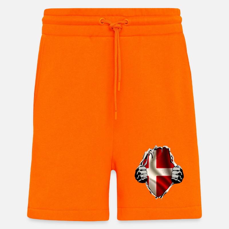 Dänemark unterm Shirt - Shorts - made by SPREAD - SUNSET ORANGE