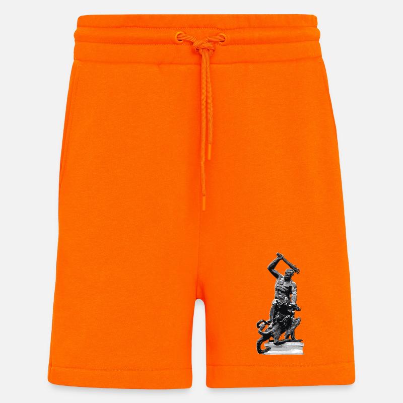 Herkulesbrunnen Augsburger Herkules - Shorts - made by SPREAD - SUNSET ORANGE