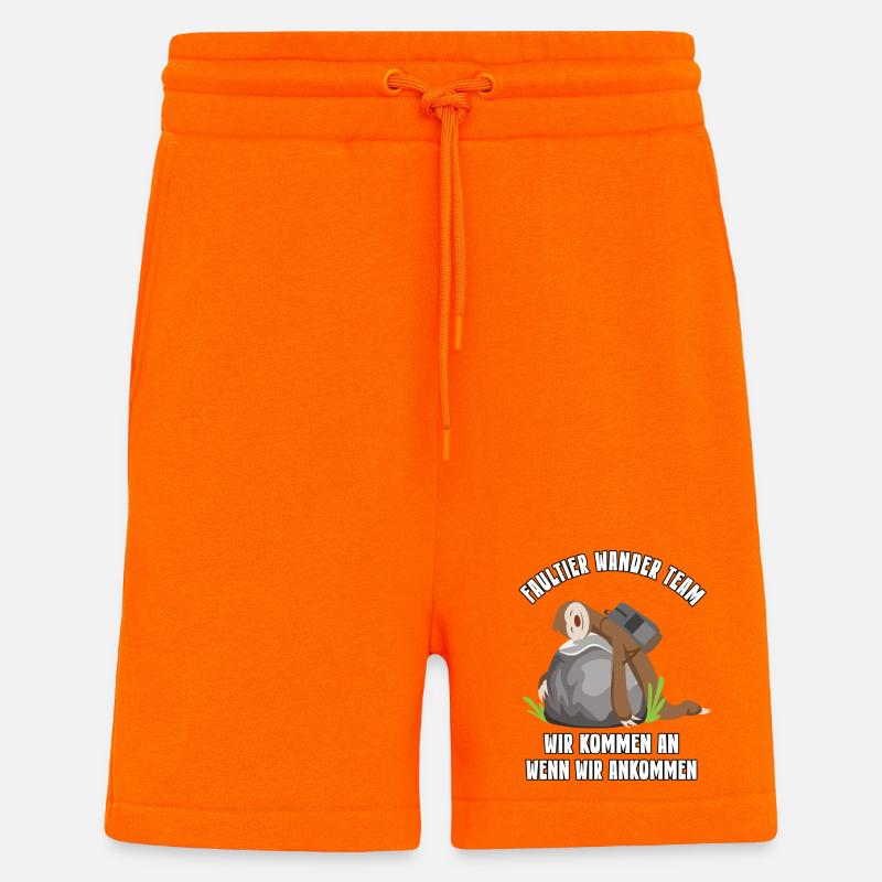 Wander Team Geschenk Bergsteiger Wanderung - Shorts - made by SPREAD - SUNSET ORANGE