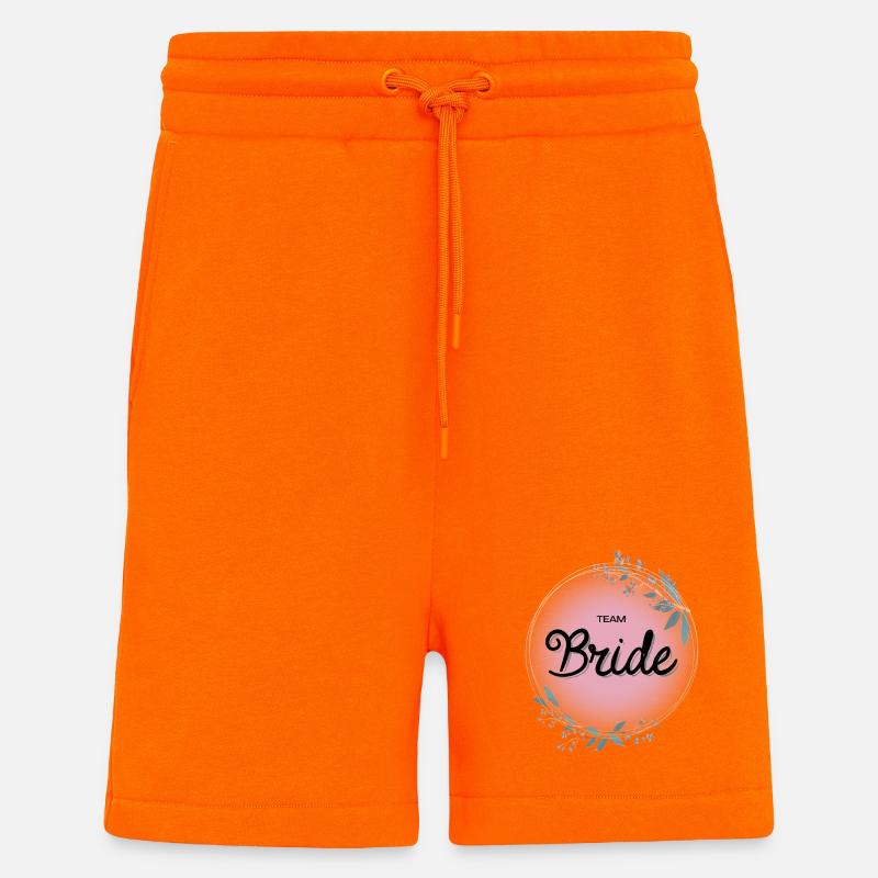 Équipe Bride4 - Short bio décontracté fabriqué en UE - SUNSET ORANGE