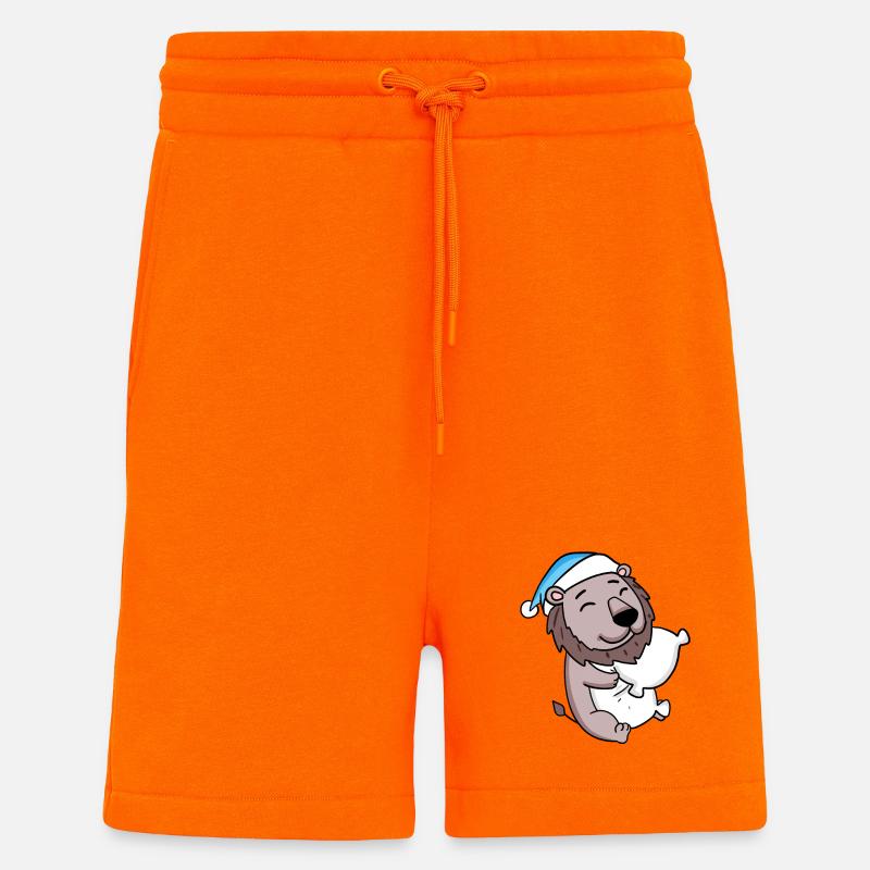 Bébé Lion - Short bio décontracté fabriqué en UE - SUNSET ORANGE