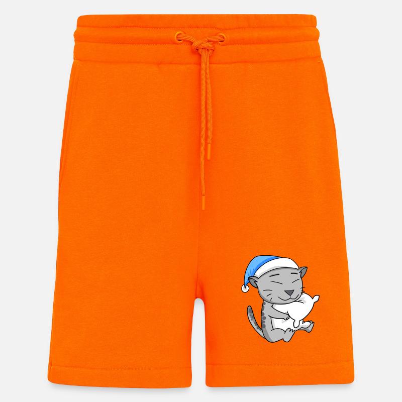 Cat Cat Breed Egyptian Mau - Shorts - made by SPREAD - SUNSET ORANGE