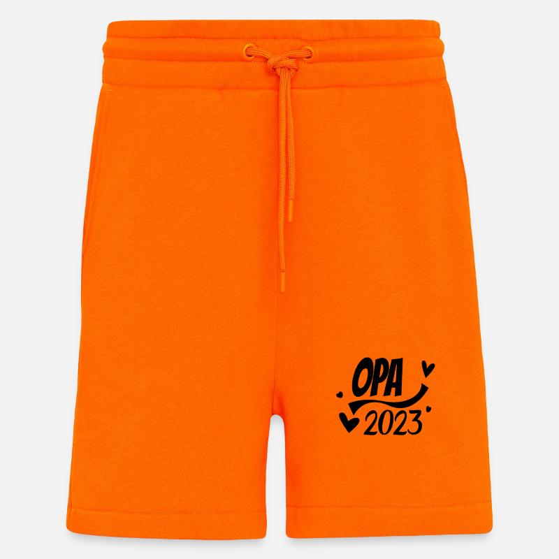 Opa 2023 - Opa werden - Bald Opa - Shorts - made by SPREAD - SUNSET ORANGE