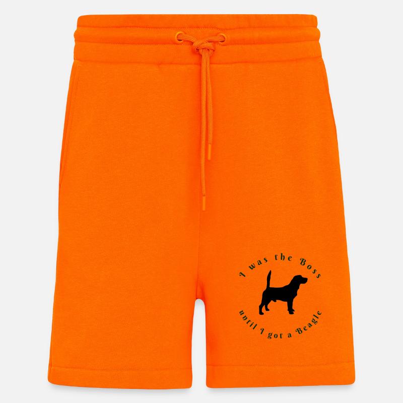 I Was The - Beagle Lovers Tee - Shorts - made by SPREAD - SUNSET ORANGE