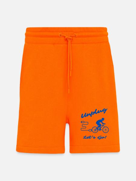 Unplug Let's Go - Shorts - made by SPREAD - SUNSET ORANGE
