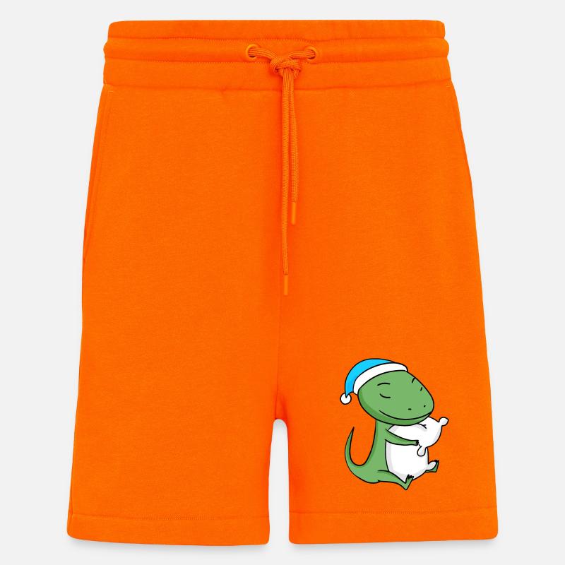 Lizard with pillow and sleepyhead - Shorts - made by SPREAD - SUNSET ORANGE
