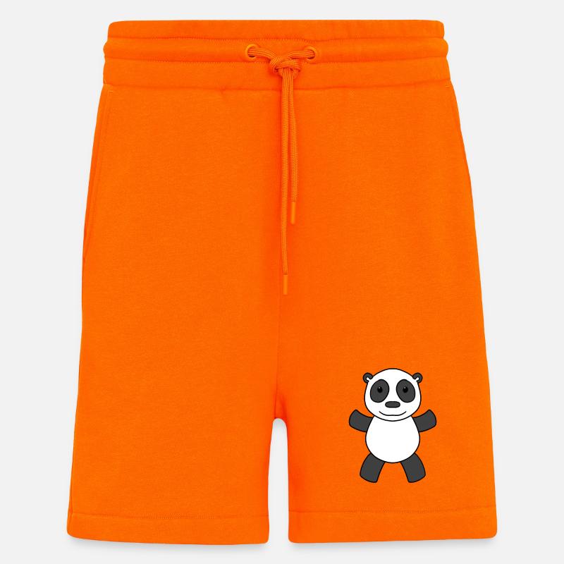 Panda Bear Cute - Shorts - made by SPREAD - SUNSET ORANGE