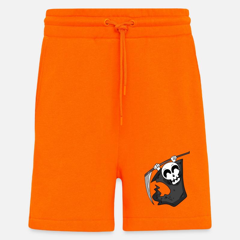 Grim Reaper is pleased - Shorts - made by SPREAD - SUNSET ORANGE