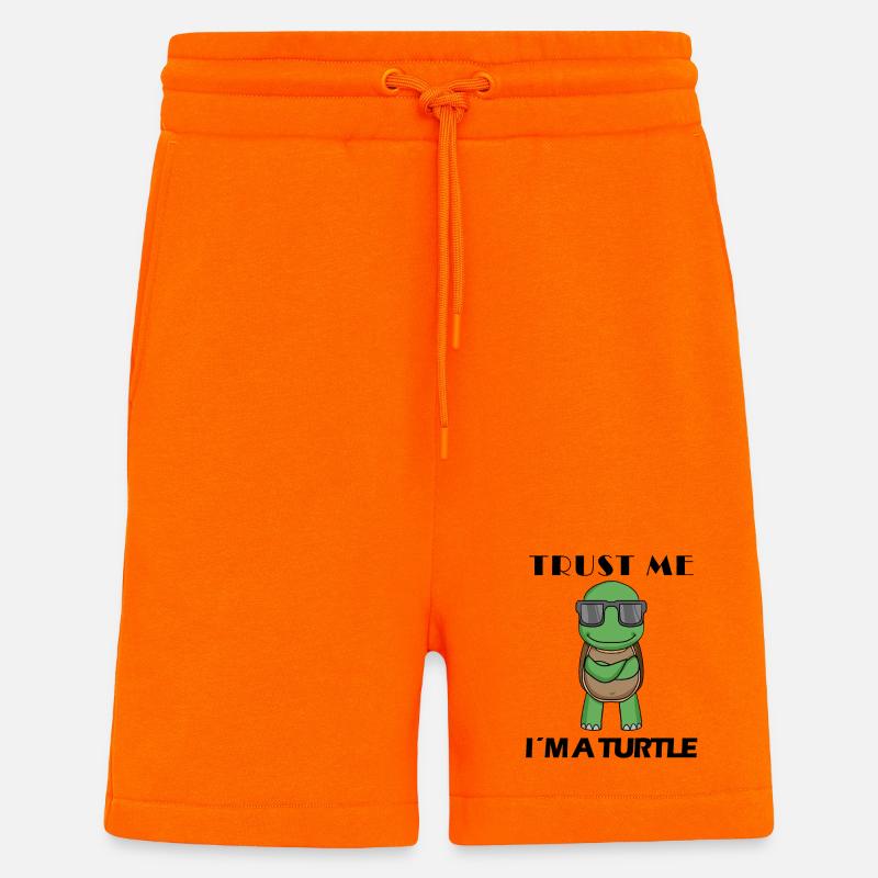 cool turtle - Shorts - made by SPREAD - SUNSET ORANGE