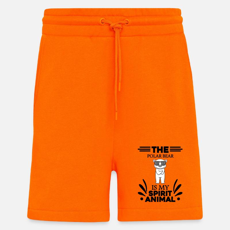 Polar Bear Polar Bear Bear - Shorts - made by SPREAD - SUNSET ORANGE