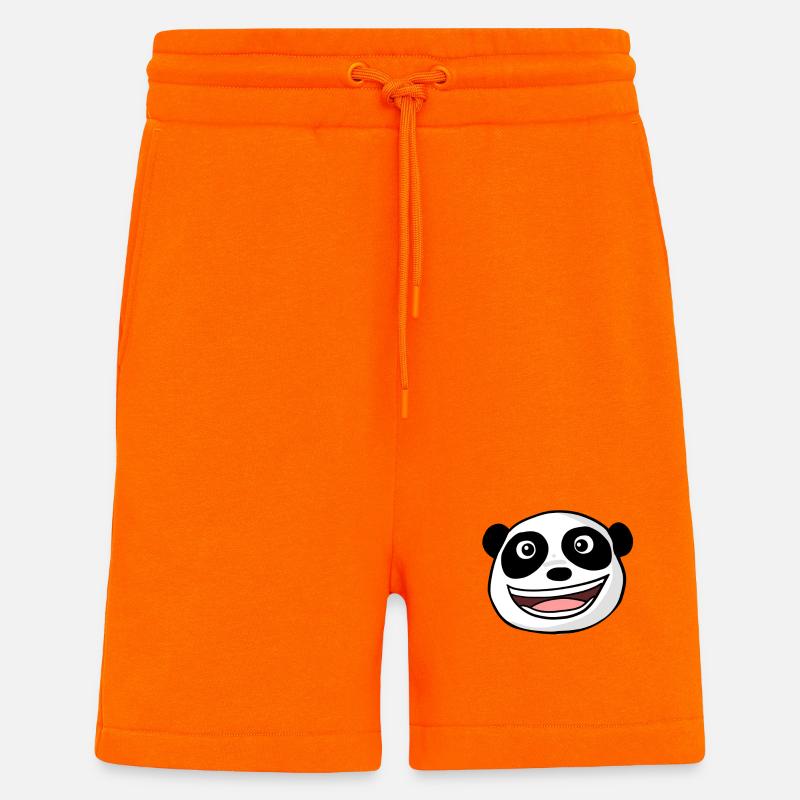 Panda Head - Shorts - made by SPREAD - SUNSET ORANGE