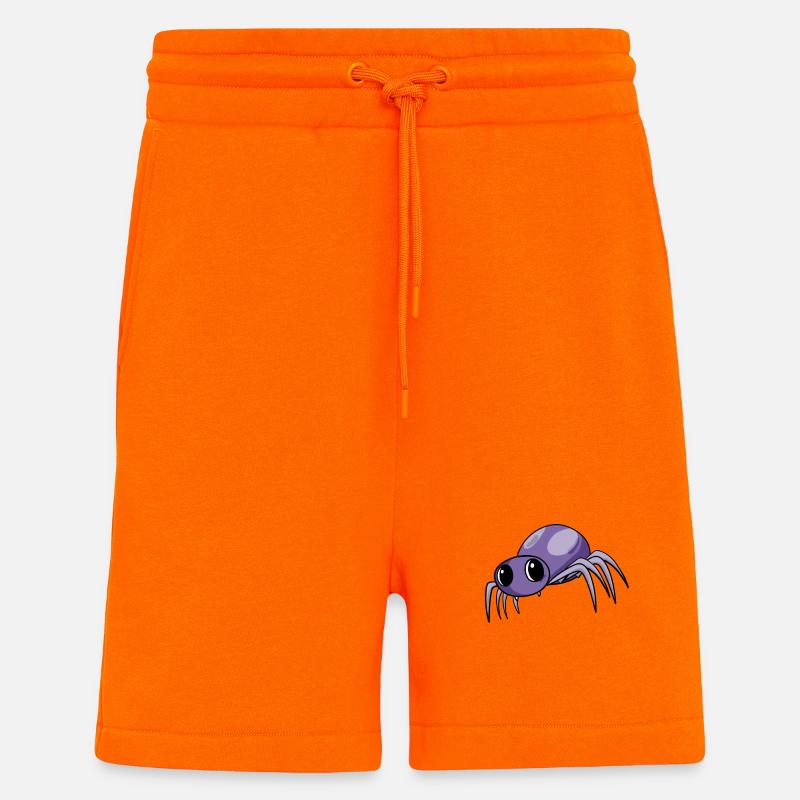 Bébé araignée - Short bio décontracté fabriqué en UE - SUNSET ORANGE