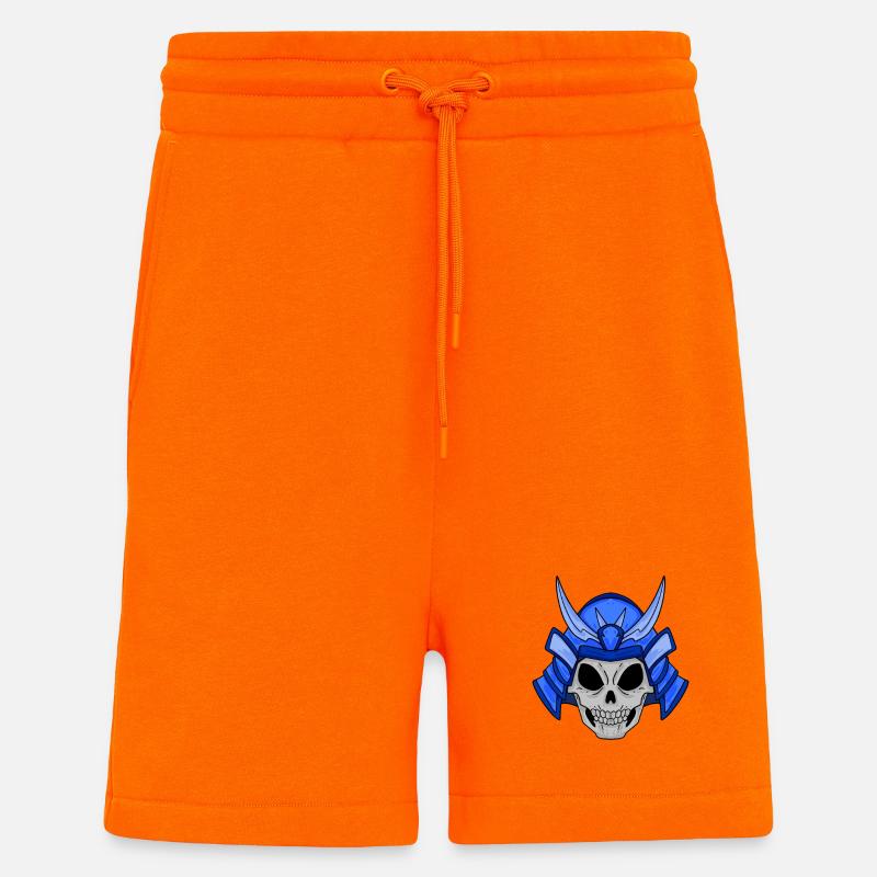Samurai Skull - Shorts - made by SPREAD - SUNSET ORANGE