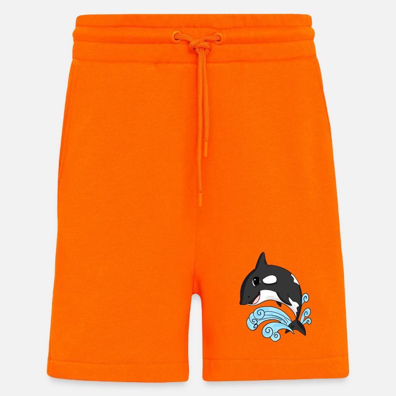 Orque - Short bio décontracté fabriqué en UE - SUNSET ORANGE