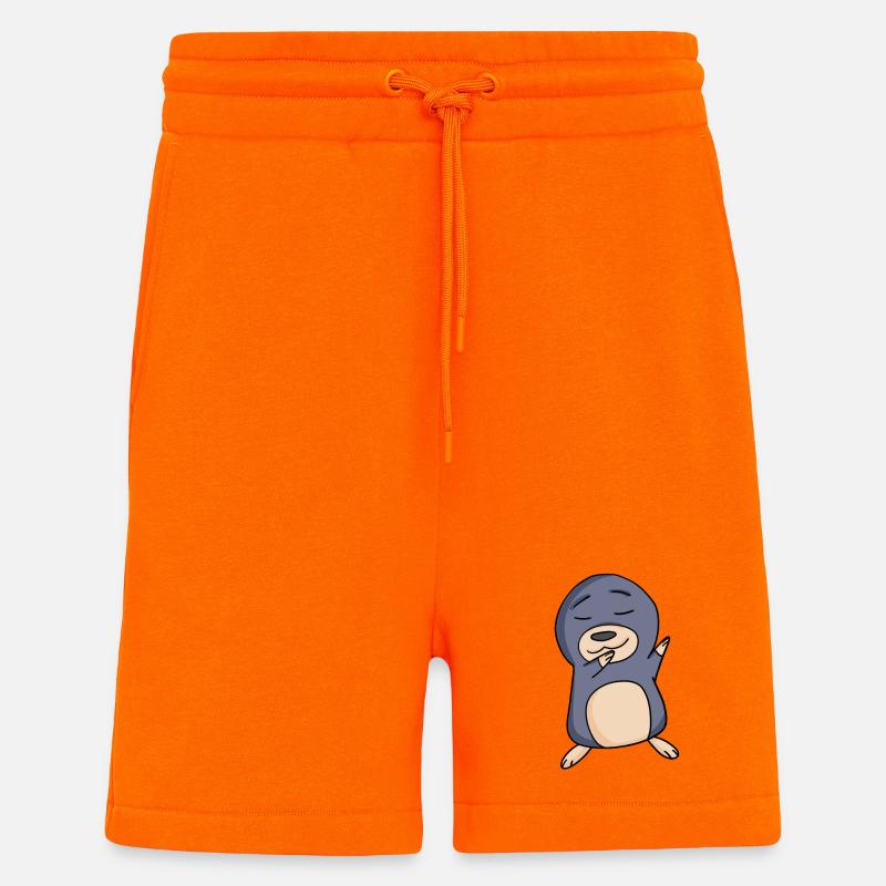 Taupe - Short bio décontracté fabriqué en UE - SUNSET ORANGE