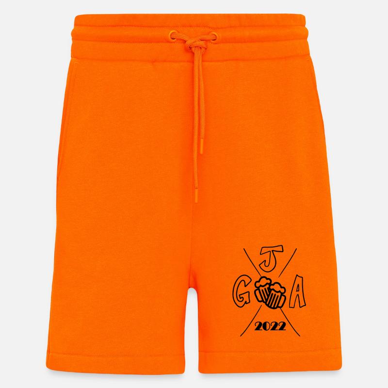 2022 Junggesellenabschied - Shorts - made by SPREAD - SUNSET ORANGE
