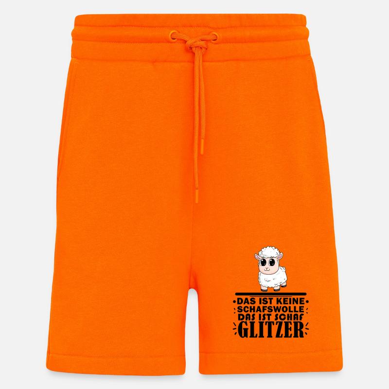 Schafe Schaf Schafzüchter Geschenk - Shorts - made by SPREAD - SUNSET ORANGE