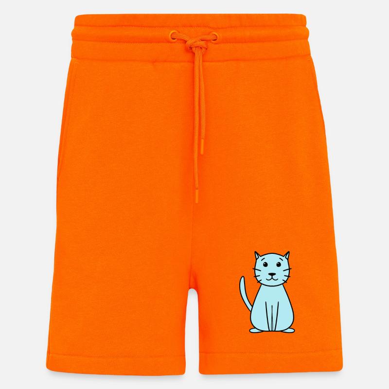simple cute cat - Shorts - made by SPREAD - SUNSET ORANGE
