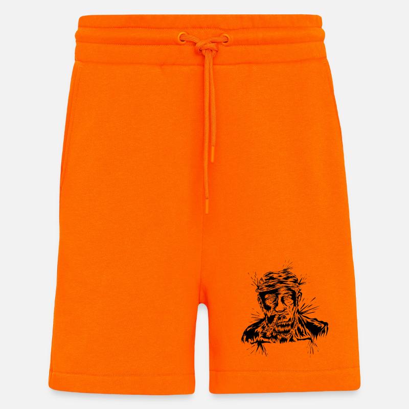 Opa mit Zigarre - Shorts - made by SPREAD - SUNSET ORANGE