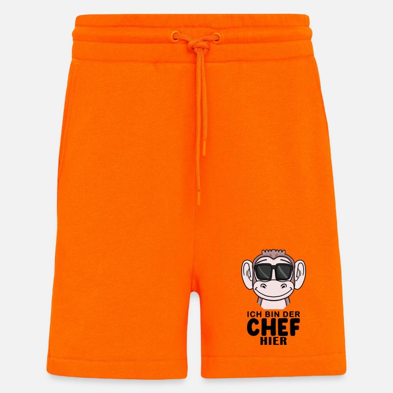 Cool Affe Chef - Shorts - made by SPREAD - SUNSET ORANGE