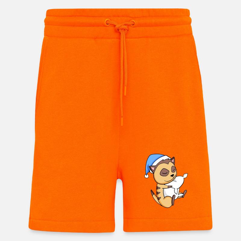 Suricate - Short bio décontracté fabriqué en UE - SUNSET ORANGE