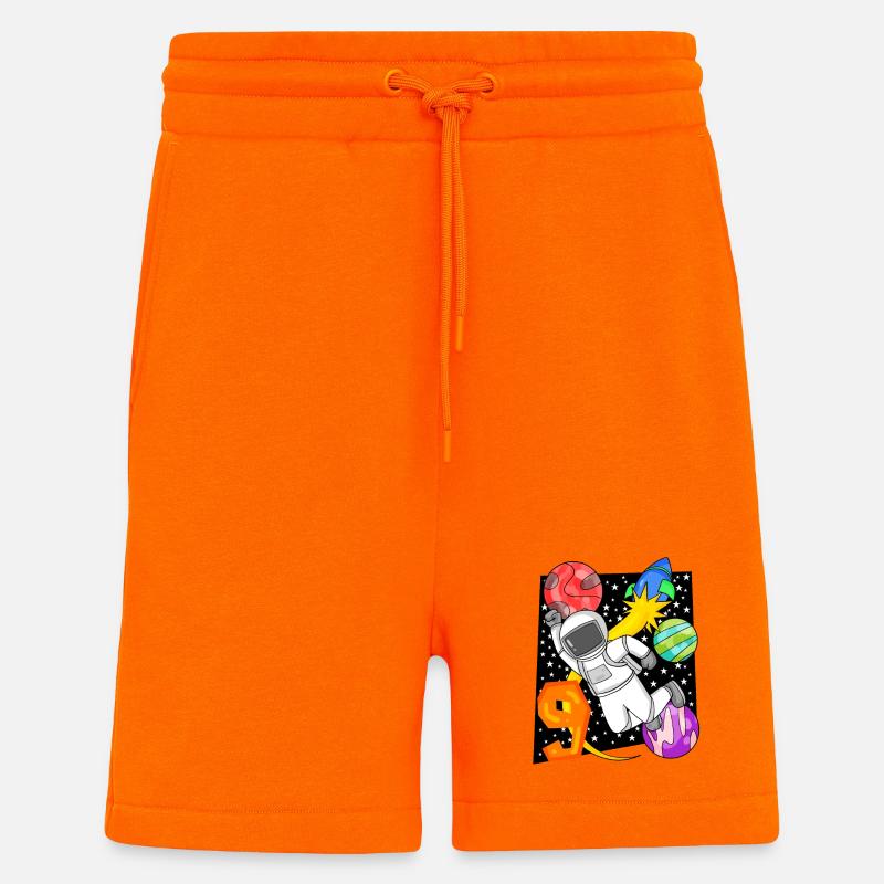 9e anniversaire - Short bio décontracté fabriqué en UE - SUNSET ORANGE