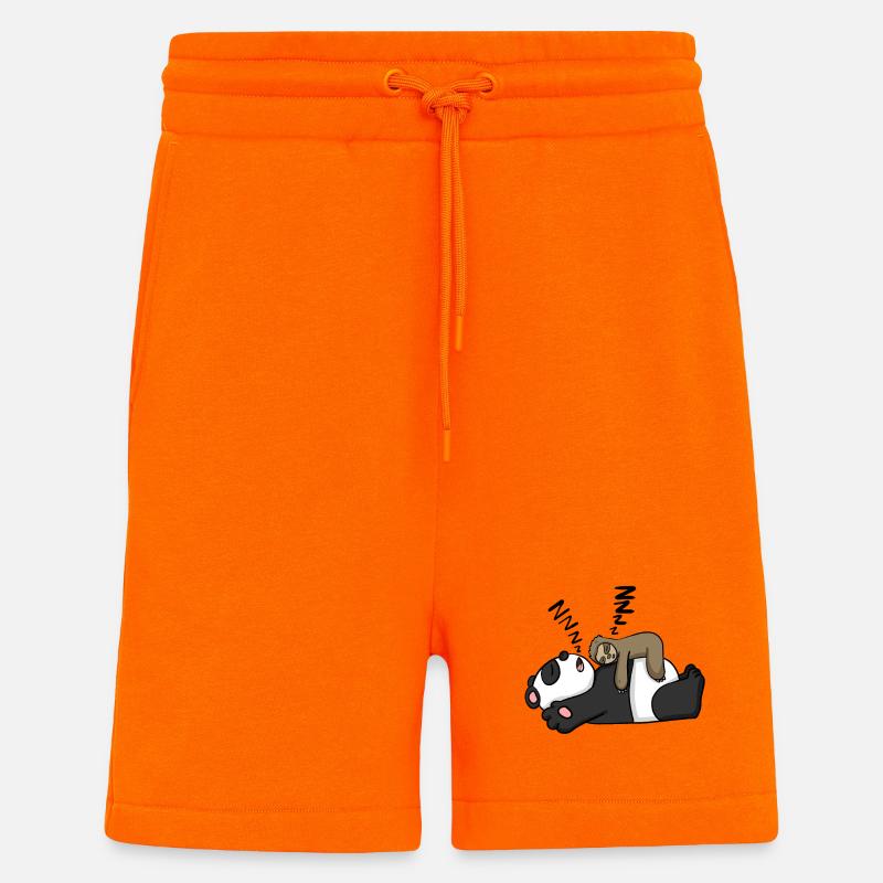 Faultier und Panda - Shorts - made by SPREAD - SUNSET ORANGE