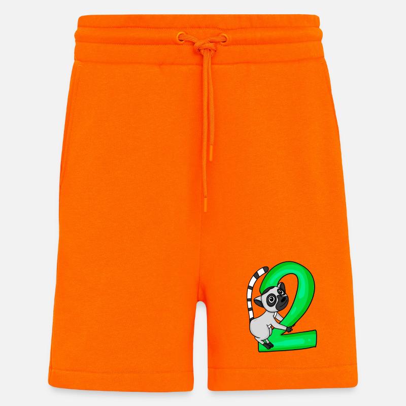 2 ans - Short bio décontracté fabriqué en UE - SUNSET ORANGE