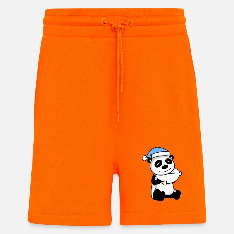 Panda - Short bio décontracté fabriqué en UE - SUNSET ORANGE