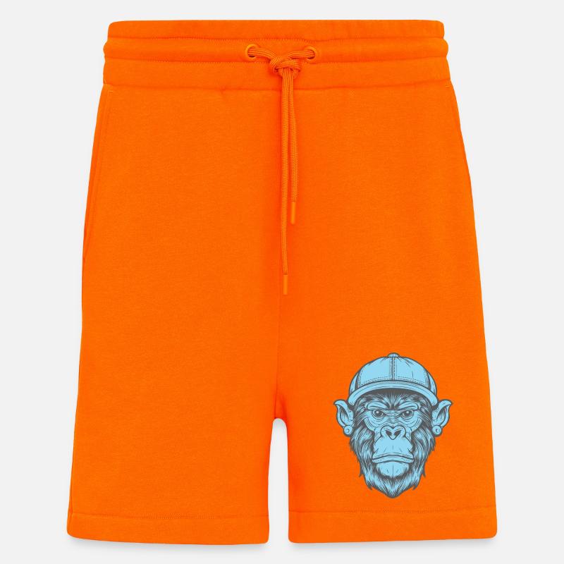 Funky Affe - Shorts - made by SPREAD - SUNSET ORANGE