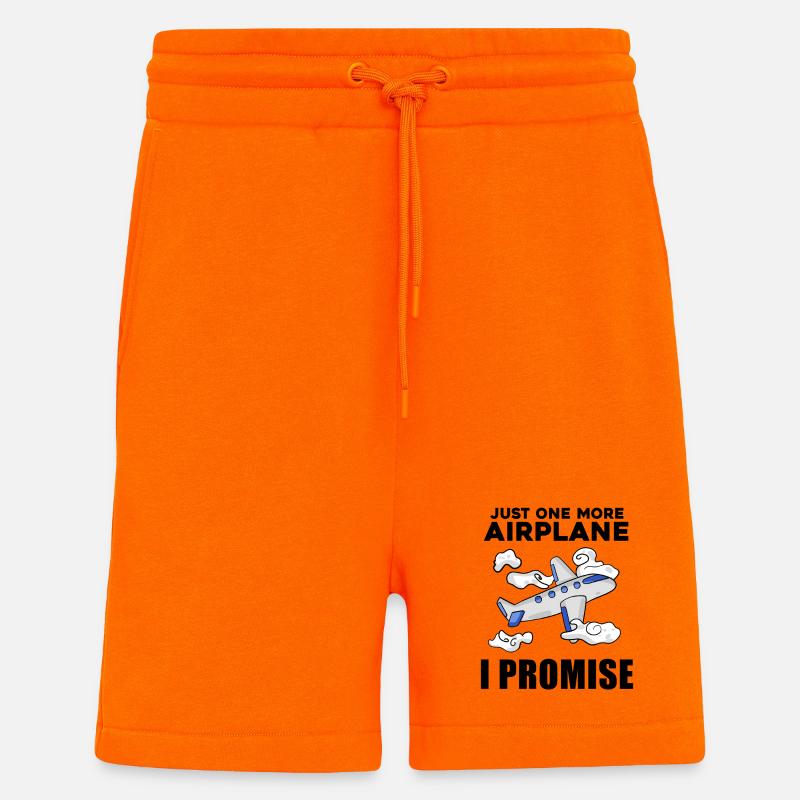 Flugzeug Pilot Spruch Geschenk - Shorts - made by SPREAD - SUNSET ORANGE