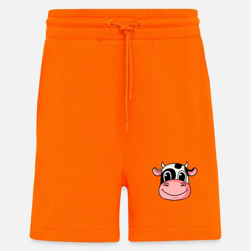 Kuh Kopf - Shorts - made by SPREAD - SUNSET ORANGE