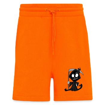 Faucheuse avec faux - Halloween - Short bio décontracté fabriqué en UE - SUNSET ORANGE - Devant