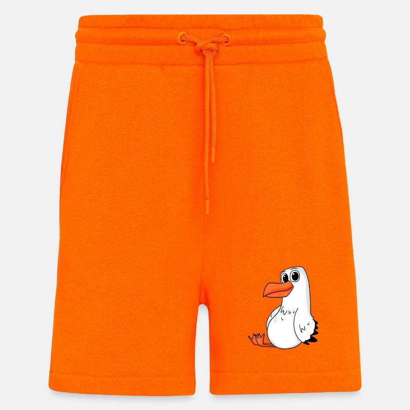 Mouette - Short bio décontracté fabriqué en UE - SUNSET ORANGE