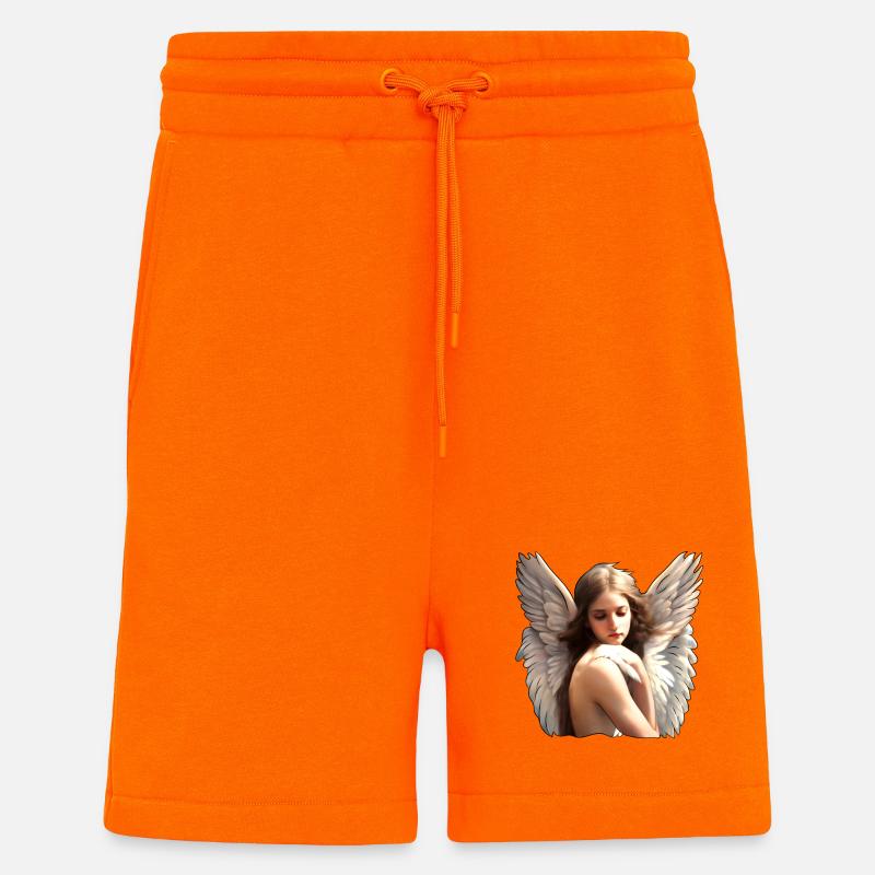 Ange céleste - Short bio décontracté fabriqué en UE - SUNSET ORANGE