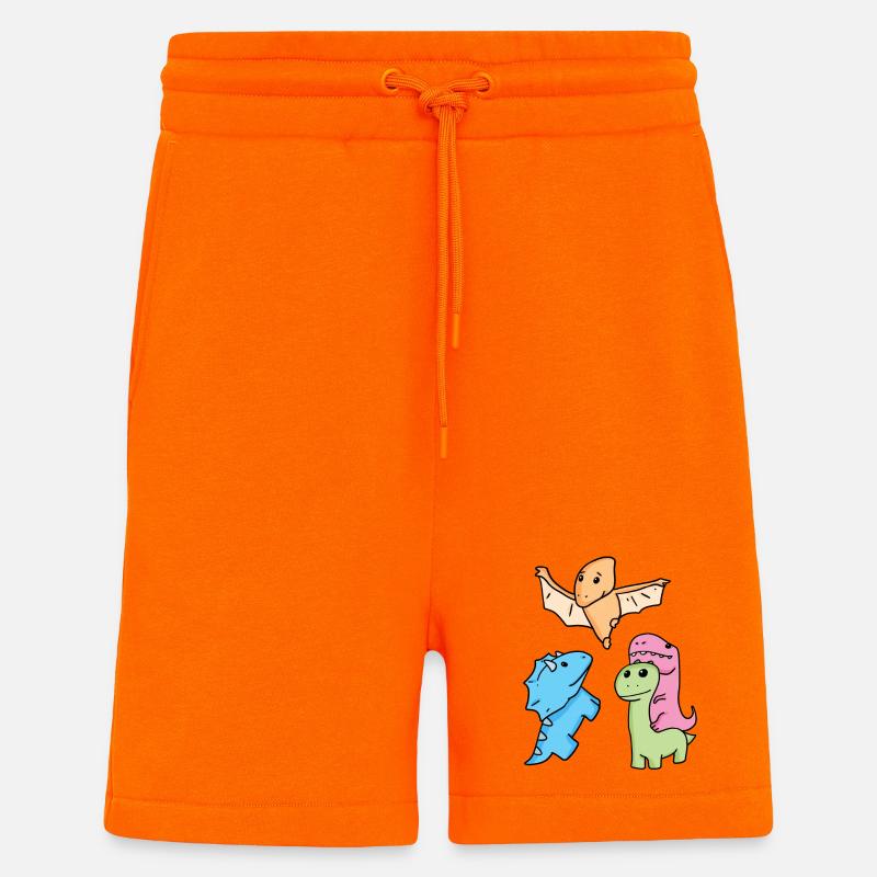 Dinosaur - Shorts - made by SPREAD - SUNSET ORANGE