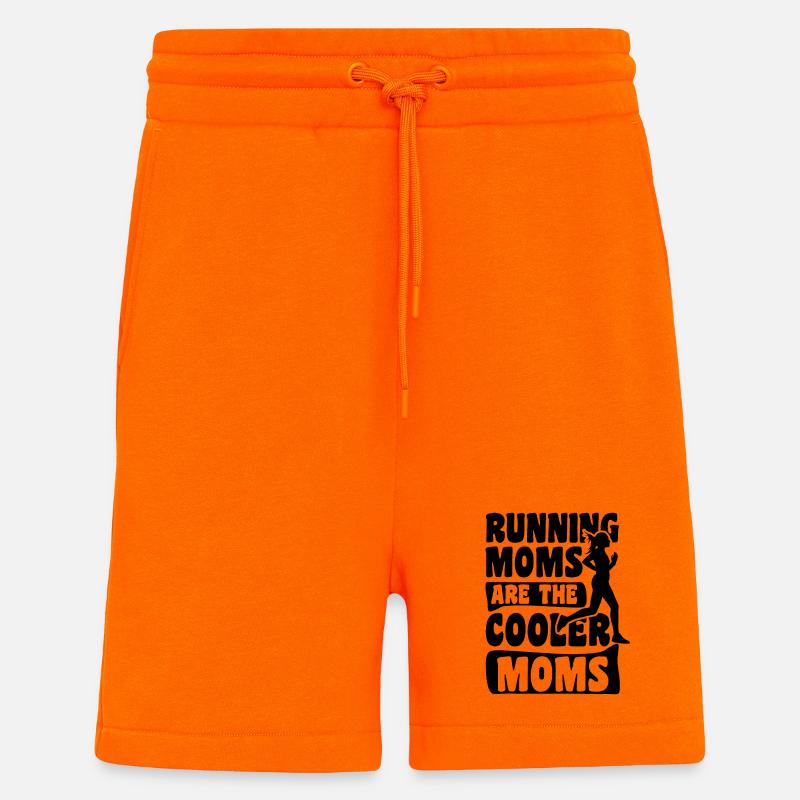 Écrou de course - Short bio décontracté fabriqué en UE - SUNSET ORANGE